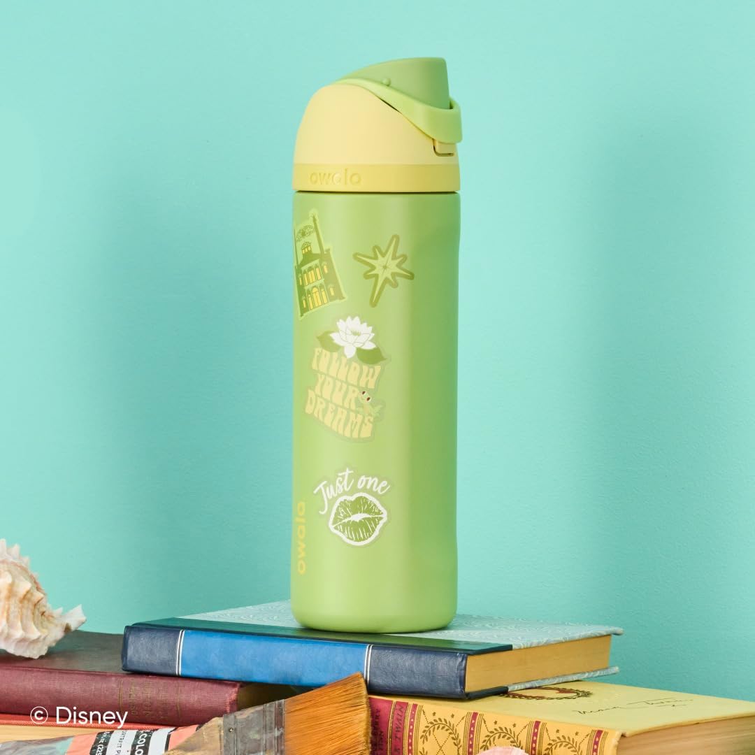 Owala freesip Tiana La princesa y el sapo quartz 24 oz water lily